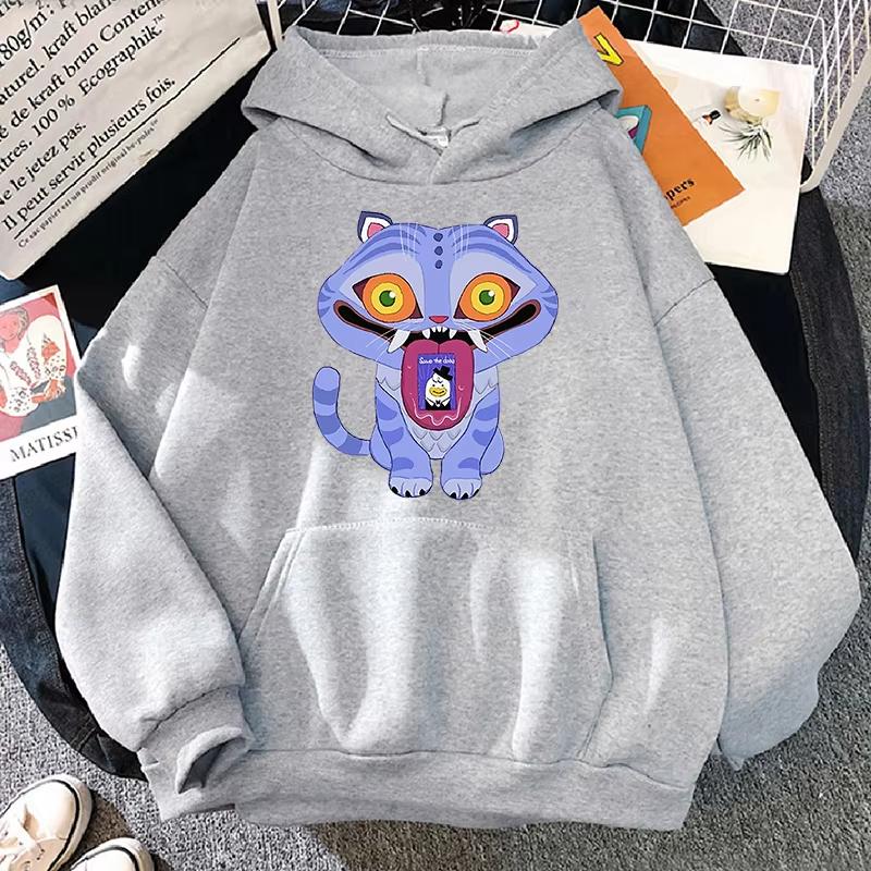 New KPop Demon Hunters Derpy Hoodie Fashion Women Men Clothing Loose Fleece Movie Printing Pullovers Graphic Hoodies Female Top