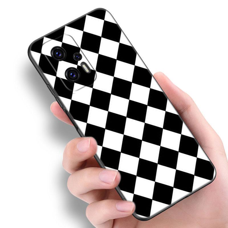 

Black White Plaid Zebra Phone Case For Xiaomi POCO F2 F3 M2 M3 M4 X3 X4 Pro NFC F4 GT 5G F1 X2 C3 C31 C40 M5S TPU Black Cover Xiaomi POCOphone F1