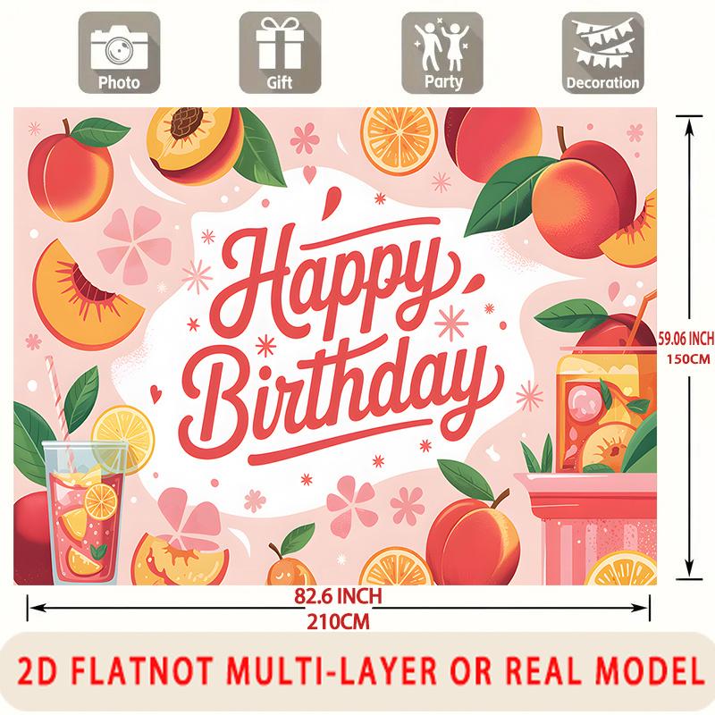 Party Backdrop Happy Birthday Birthday Photo Booth Background Front Door Decor