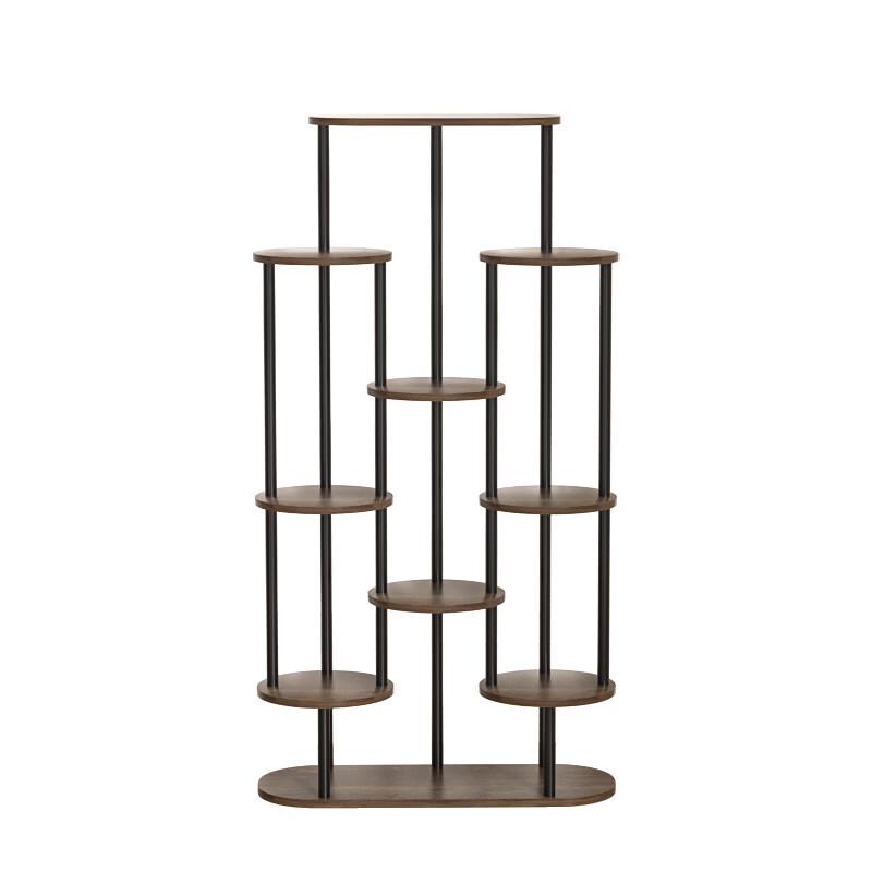 7-Tier Metal and Wood Plant Stand