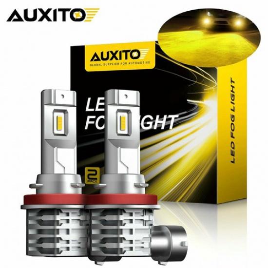 2X AUXITO H11 H8 LED Fog Light Driving Bulb Bright Golden Yellow M4