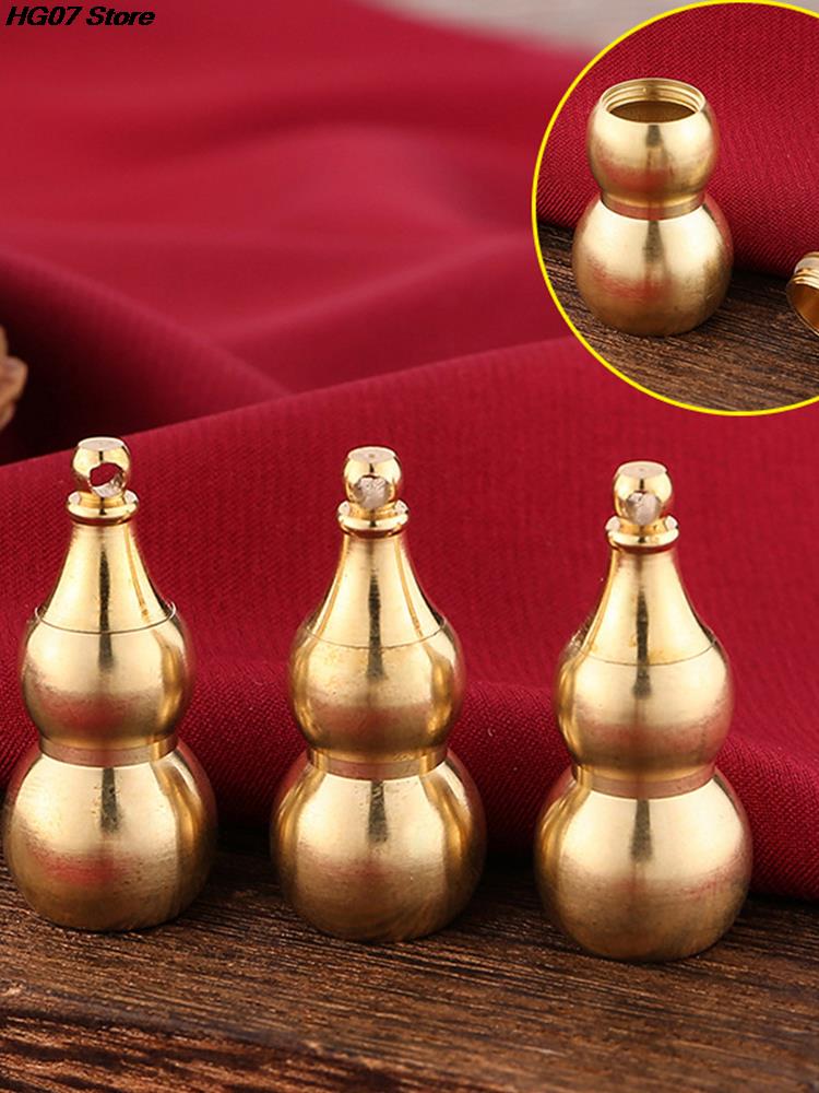 1 Peça Cabaza Chinesa Tradicional Feng Shui Latão Mental Para Saúde Melhorar Budista Boa Sorte Ornamento de Casa Decoração Pingente Chaveiro