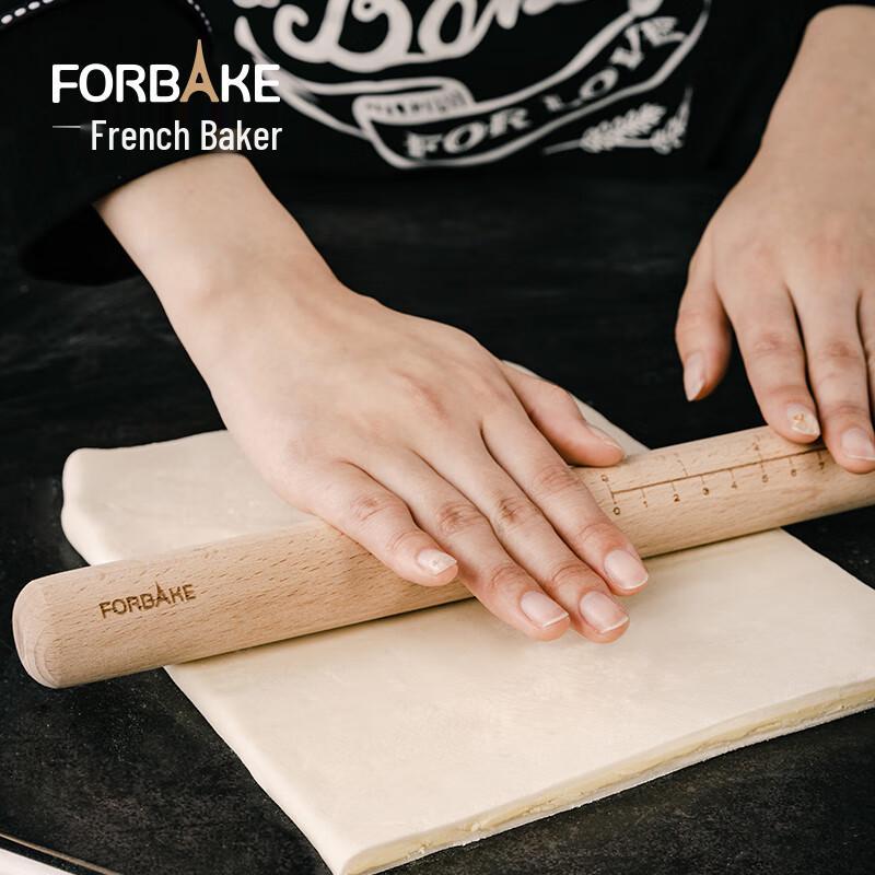 

Fa Baker Beechwood Rolling Pin with Scale