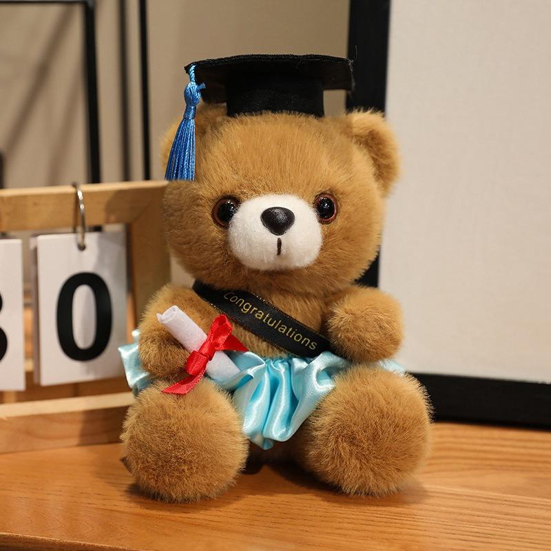 Dress Dr. Bear Doll Plush Toy Dr. Hat Bear Hug Bear Doll Ragdoll Graduation Gift