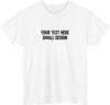Personalised Embroidered Text Logo TShirt Custom Small Design Tee Top