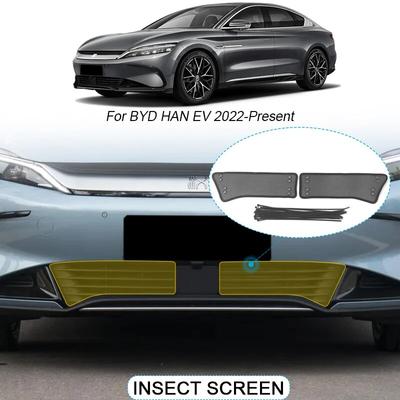 2pcs Car Insect-proof Air Inlet Protection Cover Insert Vent Racing Grill Filter Net External Accessory For BYD HAN EV 2022-2025