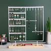 Iron, Wood Base Jewelry Earrings Display Stand Removable Base Nordic Style Bracelets Necklaces Storage Rack