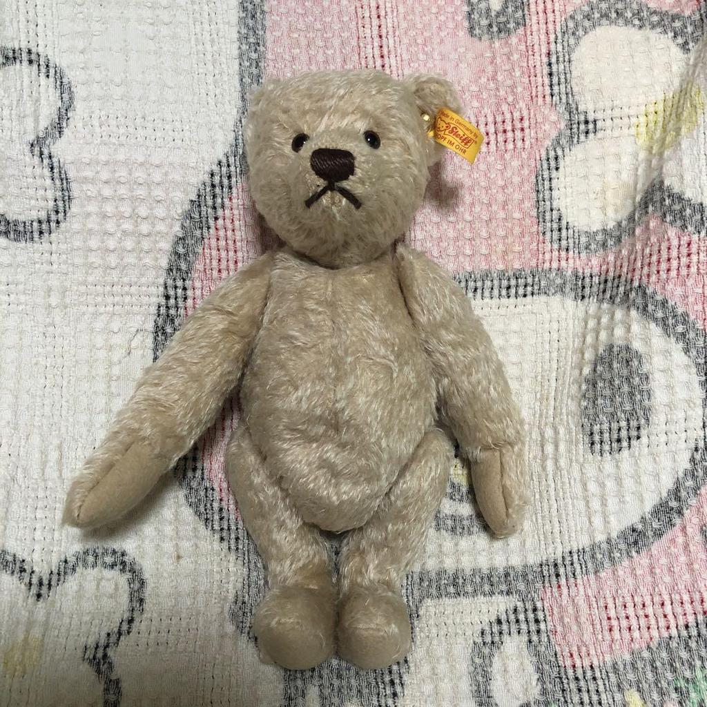 [USED] Steiff Classic Teddy Bear, Light Beige, 30cm, Pre-owned