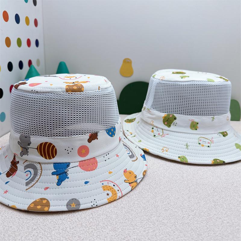 Breathable Baby Sun Hat - Summer Style Mesh Bucket Hat with Sun Protection