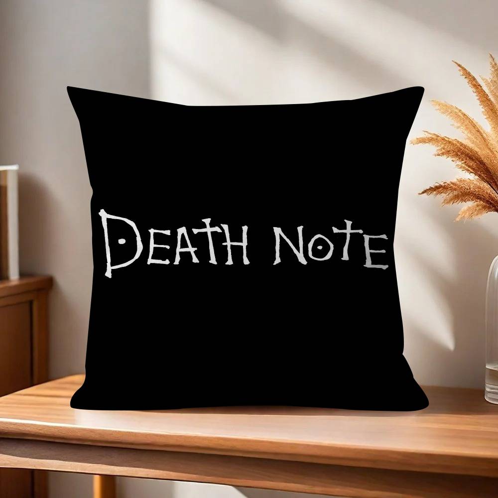 Anime Death Note hororr  Cushion Cover Inches Farmhouse Decor Home Throw Pillow Covers for Couch Decorations