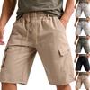 Men's Casual Pants, Summer Lightweight Beach Shorts, Three-quarter Length Shorts