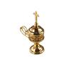Simple Detachable Cross Aromatherapy Furnace Safe Handmade Metal Incense Tray Exquisite Antique Incense Stove Tea Hall