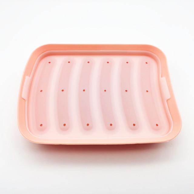 Silikonowa forma do robienia kiełbasek DIY silikonowa ręcznie robiona hamburger forma do hot dogów wielokrotnego użytku akcesoria kuchenne gadżet na ciasto pieczenie ciasta