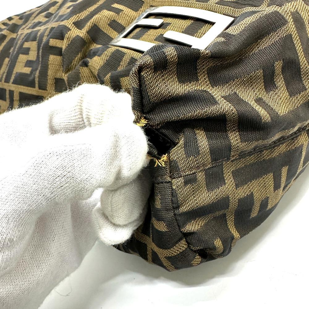 FENDI Zucca pattern Logo Hardware Hand Bag, All-Over Print Shoulder Bag Tote Bag