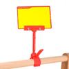 Colorful Price Tag Clip Holder Adjustable Advertising Display Support  School Office