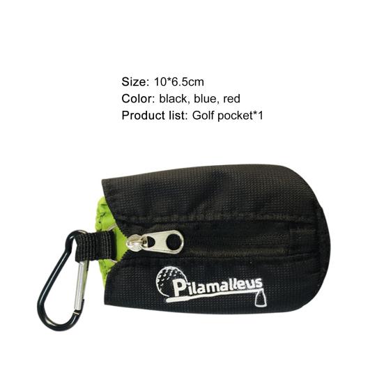 Golf Ball Holder High Elasticity Wear Resistant Stylish Golf Ball Holder with Hung Buckle for Golf Ball
