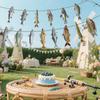Fishes Creative Pattern Paper Banner Fishing Party Scene Props Decoration