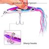 8pcs Fishing Lure Big Fishing Hook Bait Octopus Shape for Seawater Freshwater Fishing