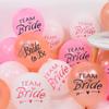 10Pcs Rose Gold Team Bride Latex Confetti Balloons Hen Bachelorette Party Decoration Bride To Be Bridal Shower Supplies Wedding
