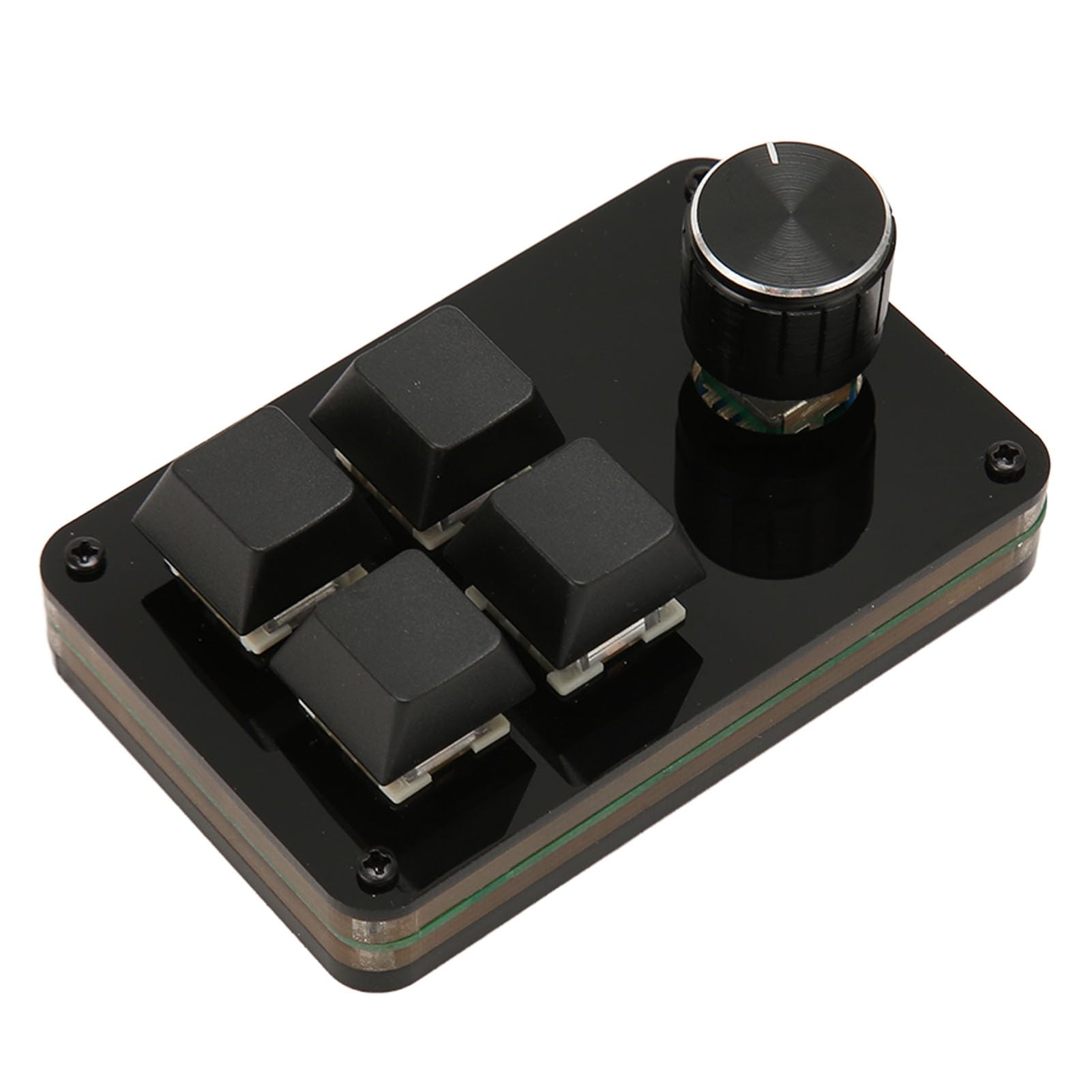 

4 Keys 1 Knob Customizable Macro Program Keyboard with Cable Separate Blue Switch Mechanical Keyboard for Gaming Hot-Swappable