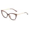 Aesthetic Glasses Replaceable Lens Eyeglasses Cat Eye Metal Frame Retro Eyeglasses
