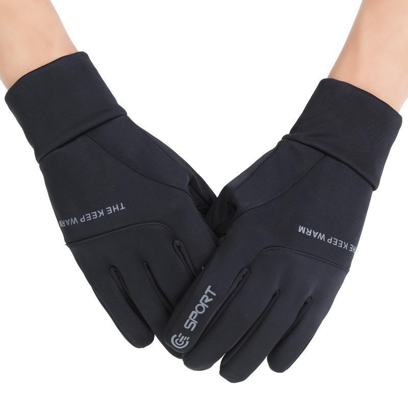 Autumn and winter ski thermal gloves men's waterproof touchscreen cycling sports outdoor velvet non-slip gloves men
