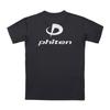 Phiten RAKU Size O T-Shirt, Black/Silver,
