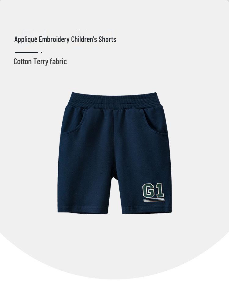 27kids Summer 2024 Baby Boys' Mid-Length Five-Point Pants