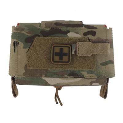 [PHOENIX IKKI] Compact Pouch Bag with Removable Inner Pouch, Molle Compatible, Belt Loop, Emergency First Aid, First Aid, Medical, Emergency, CP Camou