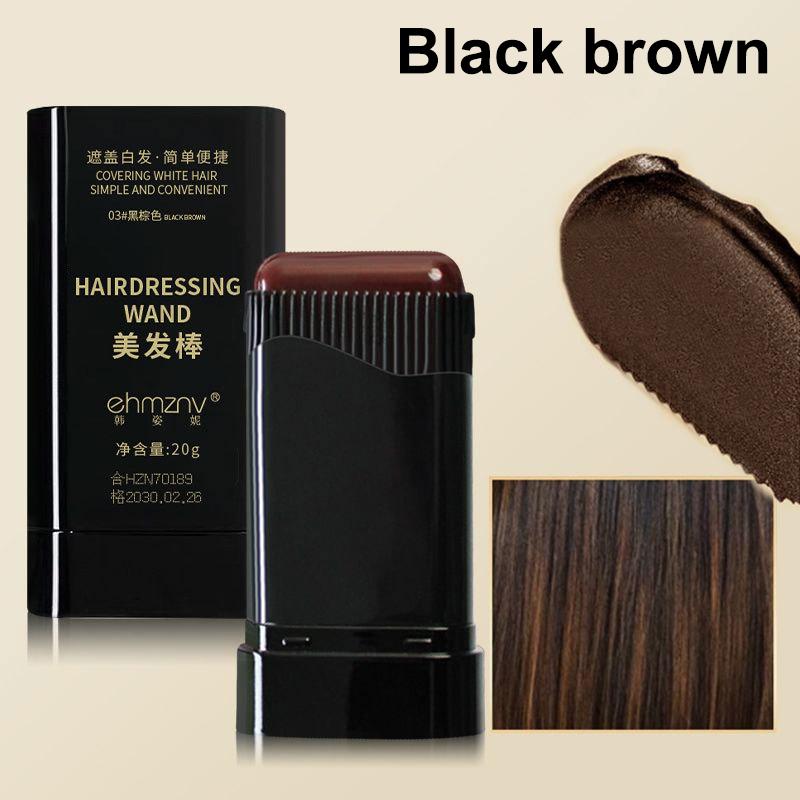 Hair Color Stick For Men & Women Quickly Covers Gray White Hair Concealer Hairline Instant Covering Hair Dye Stick Applicator