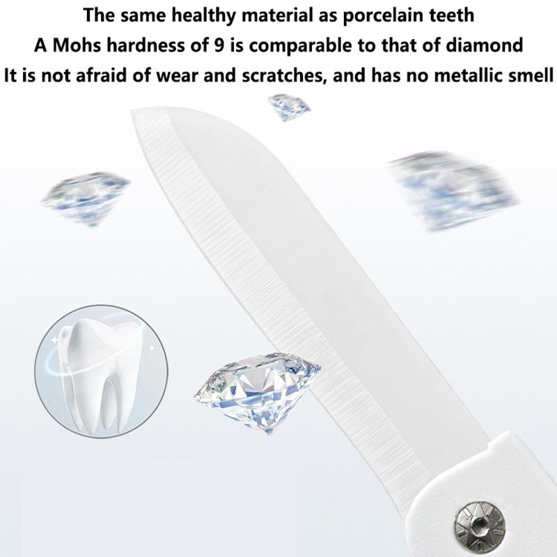 New Folding Fruit Peeler White Ceramic Knife Mini Portable Apple Peeler Multi Functional Fruit Peel and Melon and Fruit Peeler