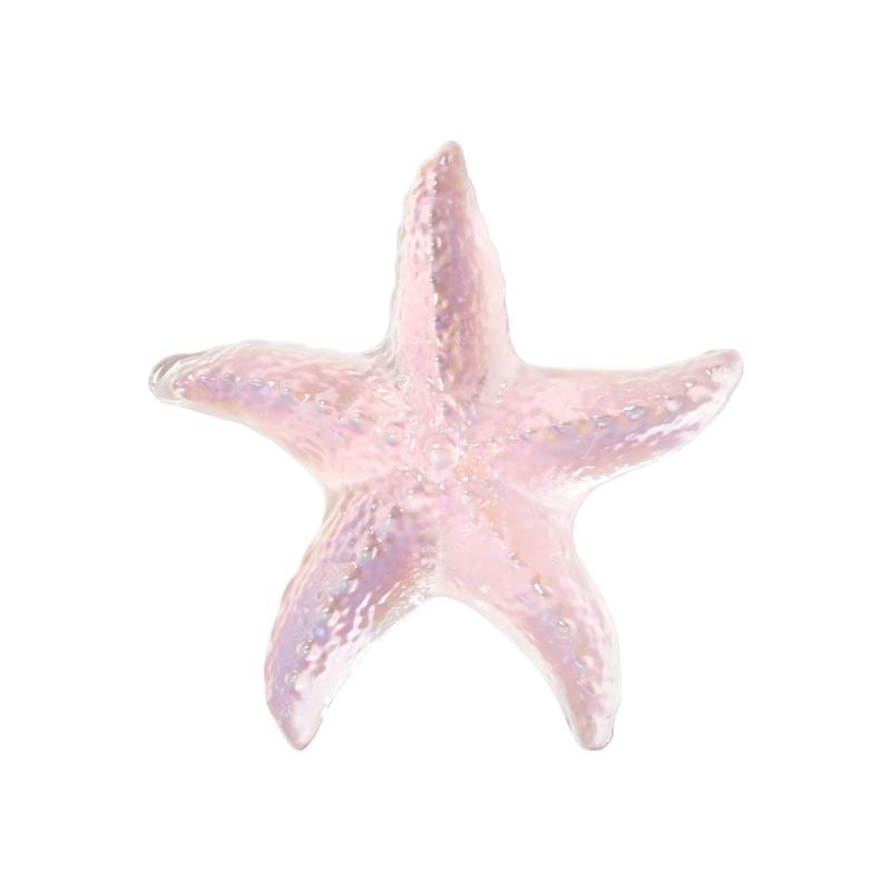 Figurine Decorazioni Stella Marina in Vetro Ornamento Animali Marini di Cristallo per Decorazioni Acquario Statua Stella Marina in Vetro Oggetti da Collezione Regalo