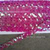 S-Shaped Sequin Lace Beads with 1.5CM Gold and Silver Ribbon for Clothing and Stage Accessories