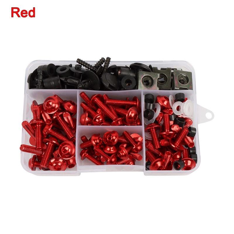 195pcs Fairing Screws Bolt Kit for Suzuki GSXR600 GSXR1000 Hayab GSX1300R GSX600F GSX750F SV1000 SV650 TL1000R/S DL650 DL1000