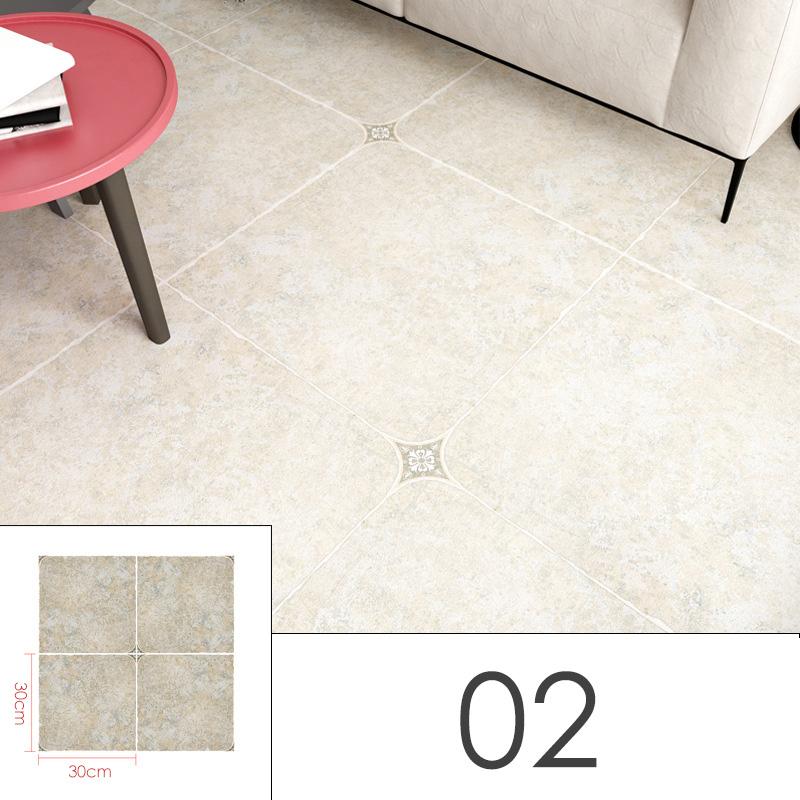 8Pcs Wall Sticker Self Adhesive Tiles Waterproof PVC Floor Stickers Marble Bathroom Ground Wallpapers Bedroom Retro Tile Sticker