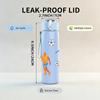 1 Stück Fußballspieler-Gruppen-Silhouette 750ml Farbe Kunststoff Sport-Wasserflasche Auslaufsicher Klappdeckel mit Strohhalm Geeignet für Sport, Büro, Heimgebrauch