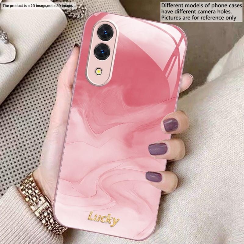 Ink wash connotation blue For Samsung S26 S22 S8 9 10 S20 Ultra S21 Pro S22 Plus S23 FE S24 Ultra S25 Edge S24+ Glass Phone Case