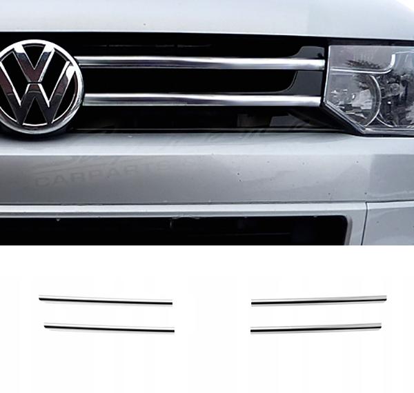 VW T5 Serie 2 09-15 - CHROME GRILL Bumper Grille