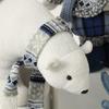 Mittelmeer Blau & Weiß Weihnachtsmütze Figuren Ornamente und Puppen