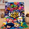 1PC Game Brawl Adventure Heroes Flannel Blanket Gift, Suitable for Both Men And Women, Soft Ideal for Beds And Sofa, Birthday Or Christmas Gift