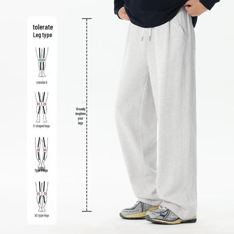 Mark Fairwhale Men's 300G Heavy Cotton Straight-Leg Casual Sweatpants