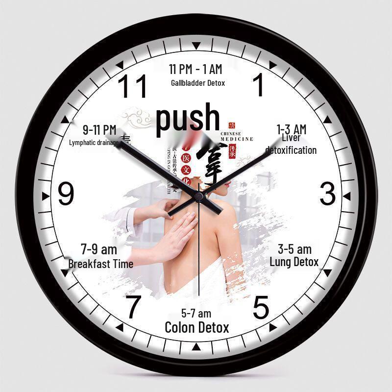 Health Club & Beauty Salon Silent Wall Clock for SPA and Therapies