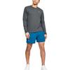 Under Armour Mesh Panel Running Long-Sleeve T-Shirt Men Tops Grey 1326584-012
