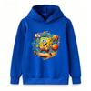 Kids Boys Girls Sponge Basketball Cartoon Print Hoodie Casual Long Sleeve Pullover Sweatshirt Tops for Children