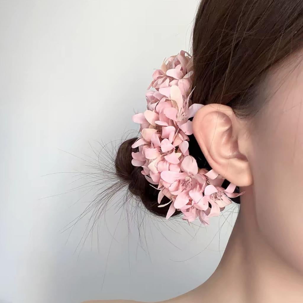 Spring And Summer Hui Orchid Grab Clip Super Fairy White Flower Hairpin Female Premium Shark Grab Clip Headgear Hair Accessories