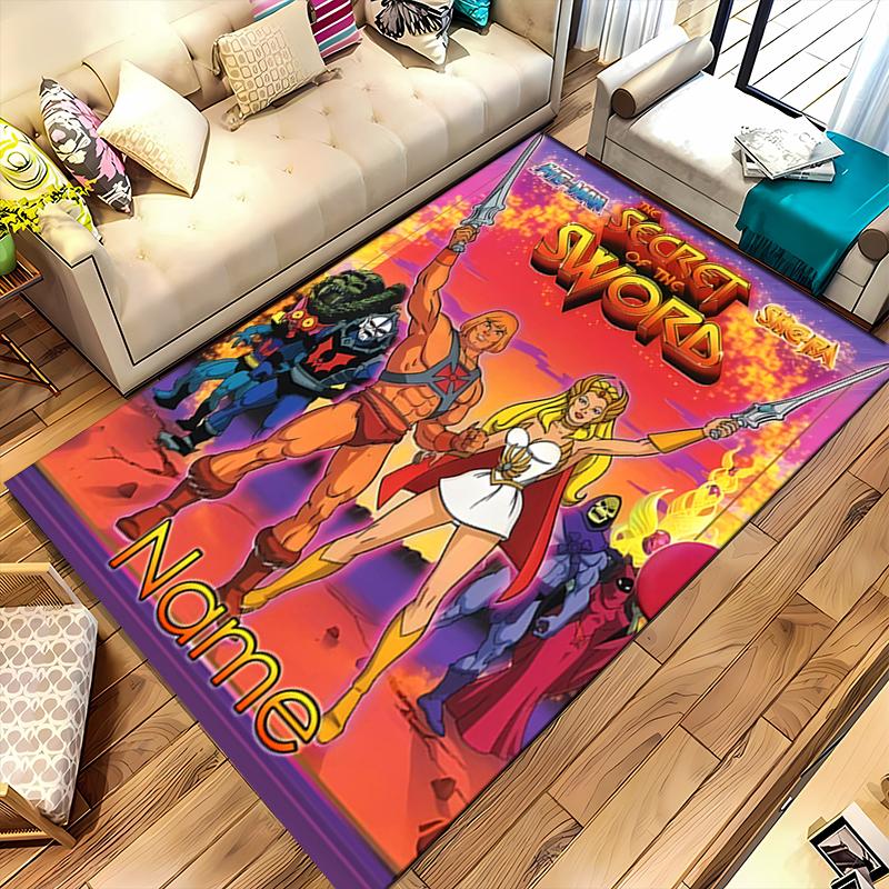 Tappeto Personalizzato He-Man e i Padroni dell'Universo - Perfetto per Cucina, Bagno, Lavanderia Disponibile in Taglia Grande, Regalo Al