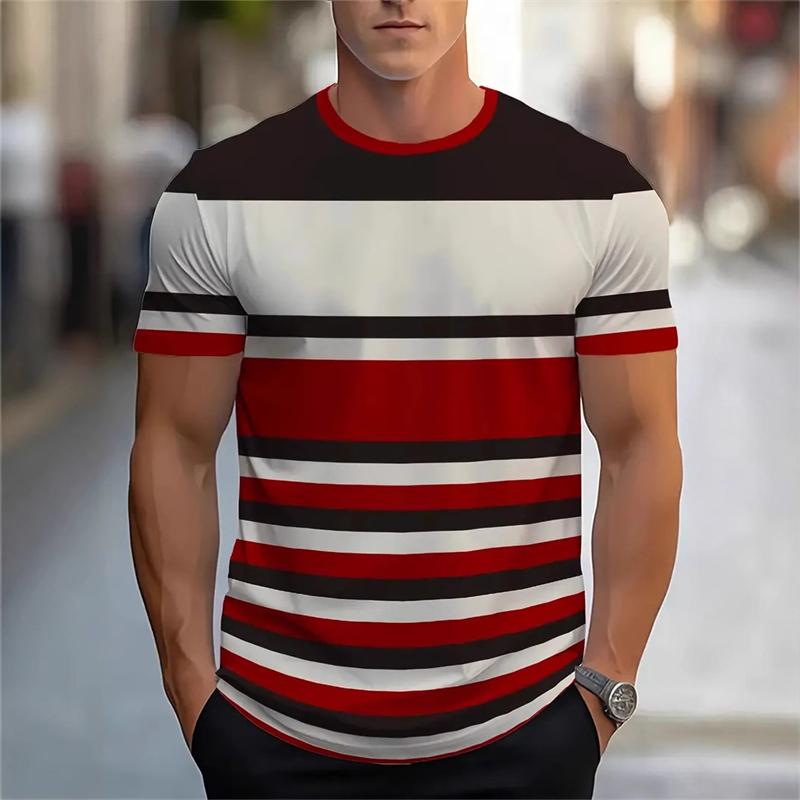 3D Printed T-shirts Loose Breathable Business Tees Tops