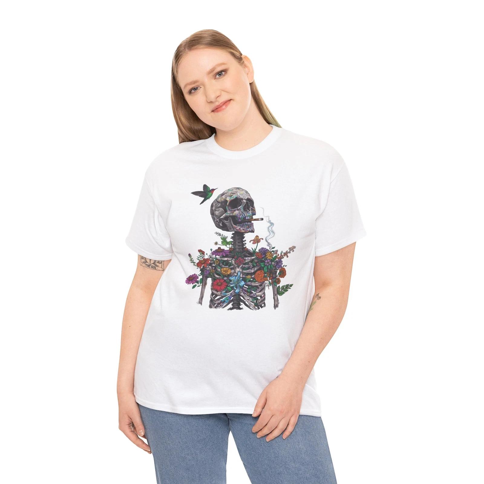 

Floral Casual Smoker T-Shirt | Laid-Back & Stylish Tee 2XL