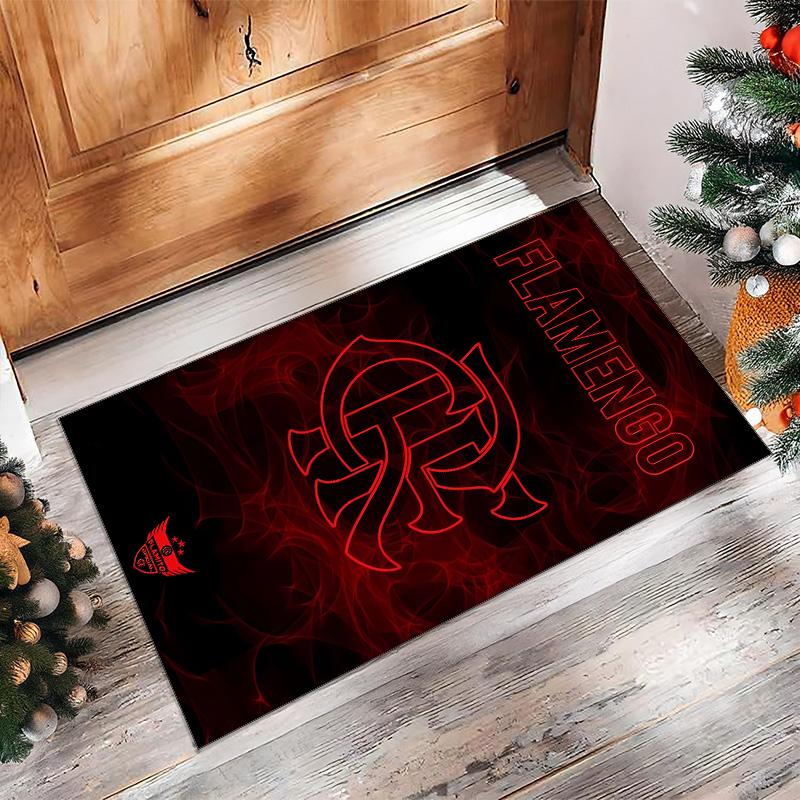 Flamengo Printed Flannel Area Rug Non Slip Soft Polyester Floor Carpet Indoor Decor Mat for Bedroom Living Room Sofa