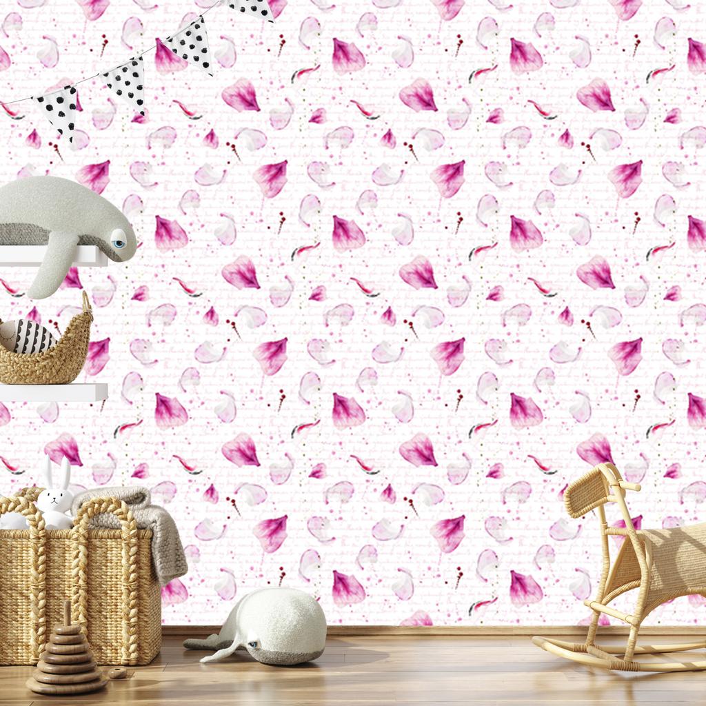 Rose Flower Petals Wallpaper for Living Room and Bedroom 50x1000